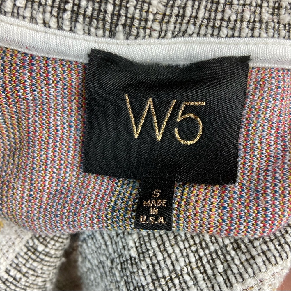 W5 High Neck Tweed Style Top - Picture 5 of 6